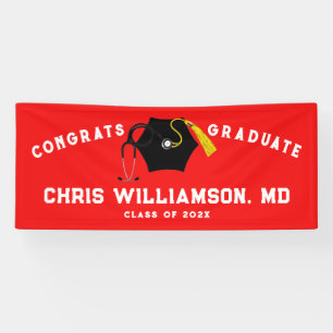 Banderoles Docteur Médicale School Grad