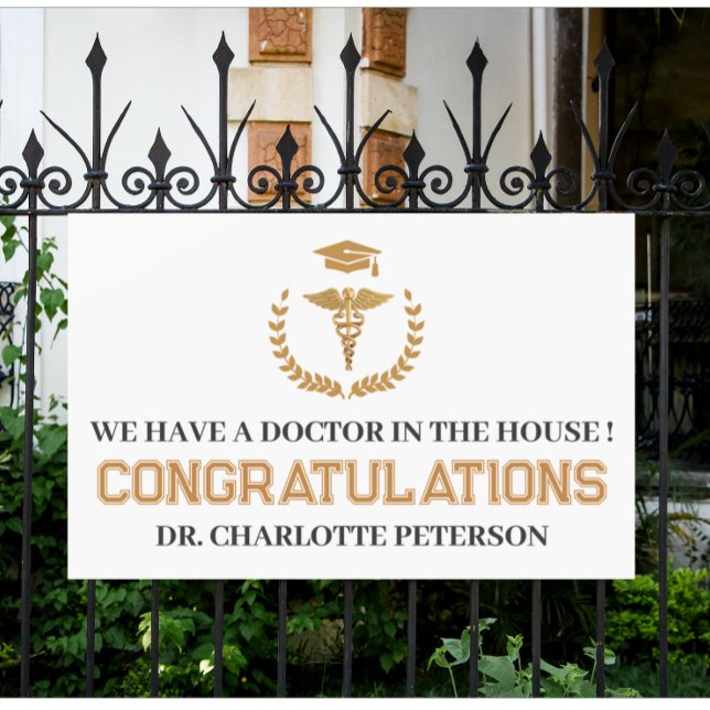 Banderoles Docteur unique Diplôme Médicale de l'école (Créateur téléchargé)