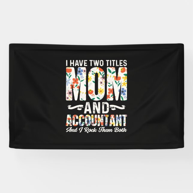 Banderoles Don comptable | Maman Et Comptable (Horizontal)