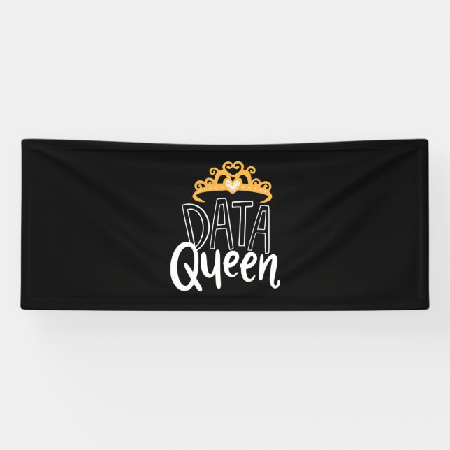Banderoles Don de scientifique | Fier Data Queen (Horizontal)