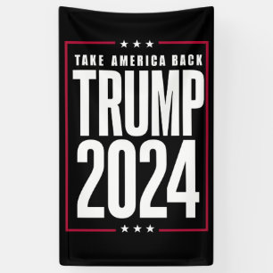 Banderoles Donald Trump 2024 Reprenez l'Amérique Élection