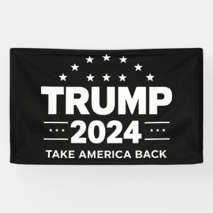 Banderoles Donald Trump 2024 Reprenez l'élection en Amérique