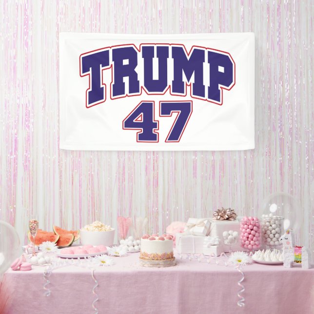 Banderoles Donald Trump 47 (Fête)