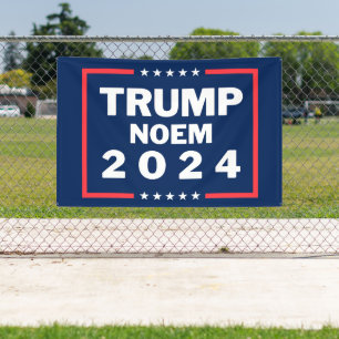 Banderoles Donald Trump Kristi Noem 2024