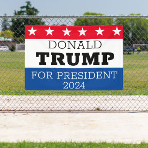 Banderoles Donald Trump pour le président 2024