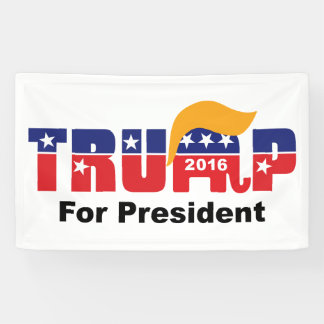Banderoles Donald Trump Président 2016 GOP Éléphant Logo Chev