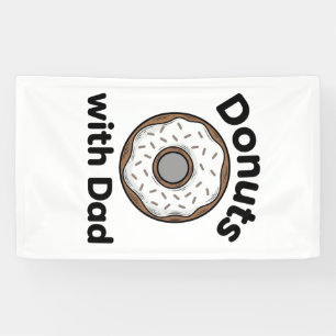 Banderoles Donuts avec Papa Design de Chemise de Donut Vintag
