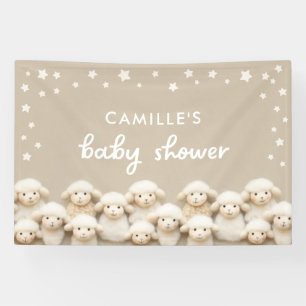 Banderoles Douce Petite Fête de Naissance d'Agneau