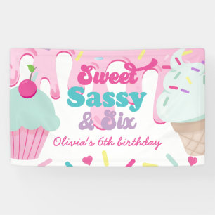 Banderoles Douce Sassy et Six Glace et Gâteau d'anniversaire