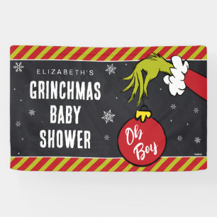 Banderoles Dr. Seuss Baby Shower Grinch Garçon Oh Boy