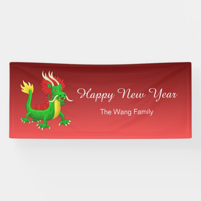 Banderoles Dragon Chinois Moderne (Horizontal)