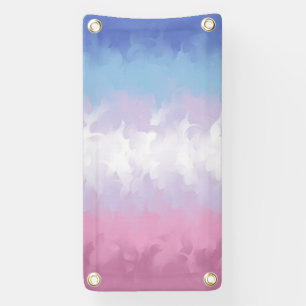 Banderoles Drapeau Abstrait de la Bigender Pride Boho Pastel