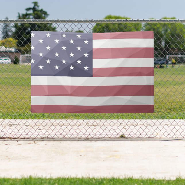 Banderoles Drapeau américain Rouge Blanc Bleu Amérique Mesh g (Insitu)