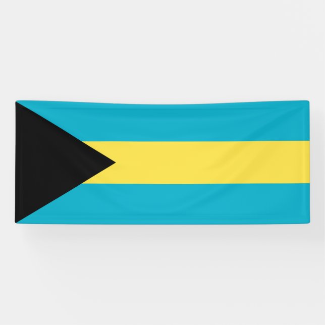 Banderoles Drapeau bahamien (Horizontal)