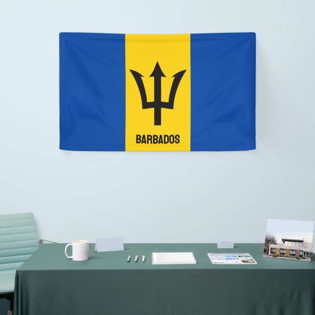 Banderoles Drapeau Barbade (Salon professionnel)