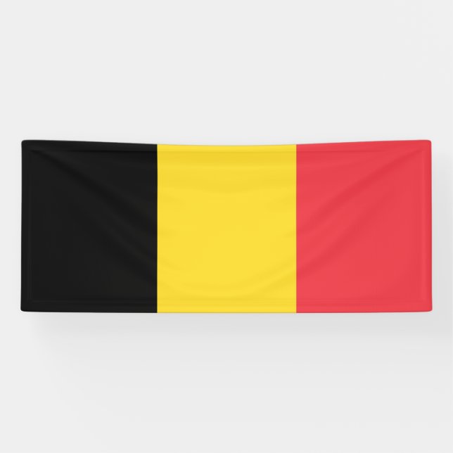 Banderoles Drapeau belge patriotique (Horizontal)