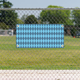 Banderoles Drapeau bleu Bavaria Rhombus Motif