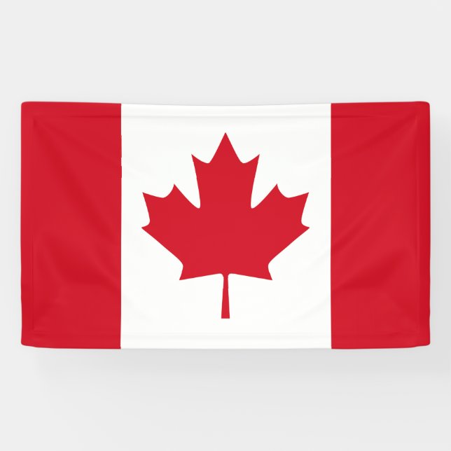 Banderoles Drapeau canadien (Horizontal)
