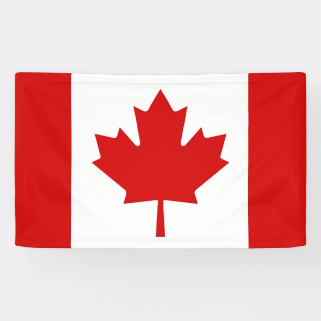 Banderoles Drapeau canadien (Horizontal)