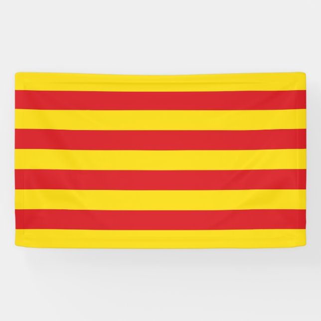 Banderoles Drapeau catalan (Catalogne) (Horizontal)