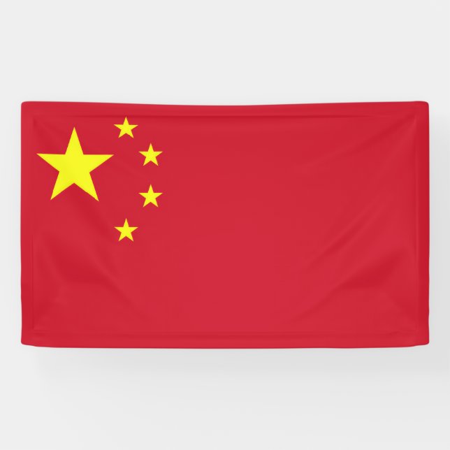 Banderoles Drapeau Chine (Horizontal)