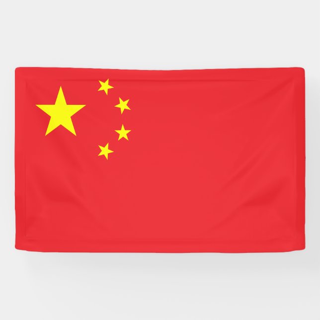 Banderoles Drapeau chinois (Horizontal)