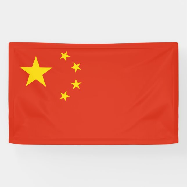 Banderoles Drapeau chinois (Chine) (Horizontal)