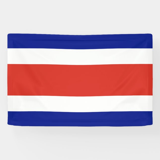 Banderoles Drapeau civil du Costa Rica (Horizontal)