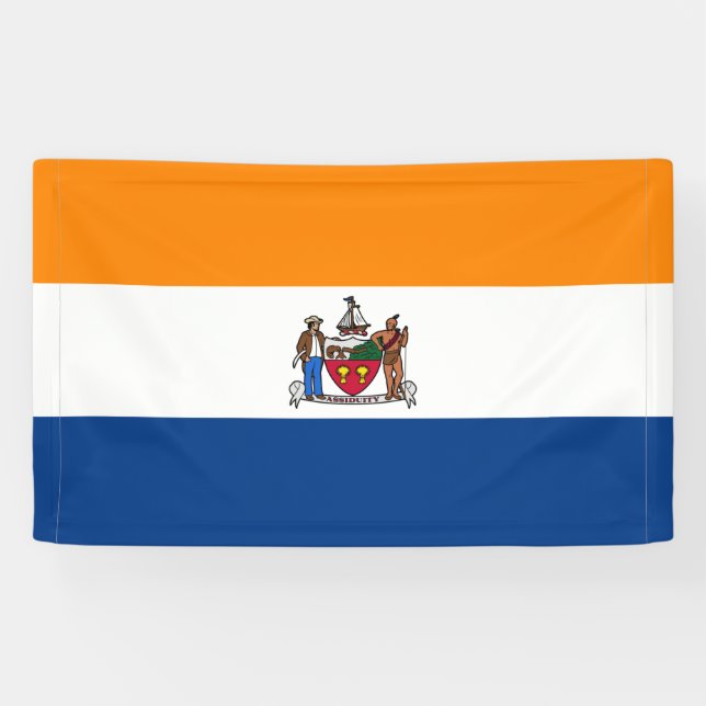 Banderoles Drapeau d'Albany (New York) (Horizontal)