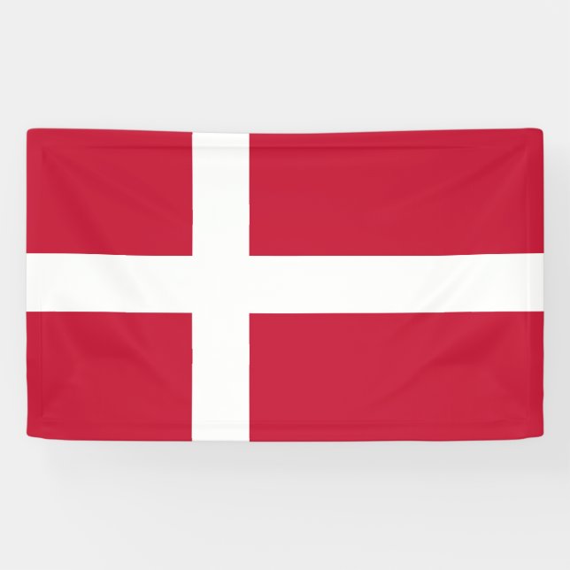 Banderoles Drapeau Danemark  (Horizontal)