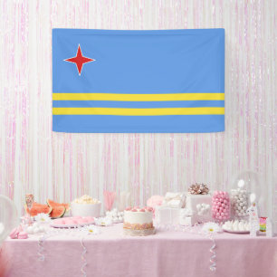 Banderoles Drapeau d'Aruba