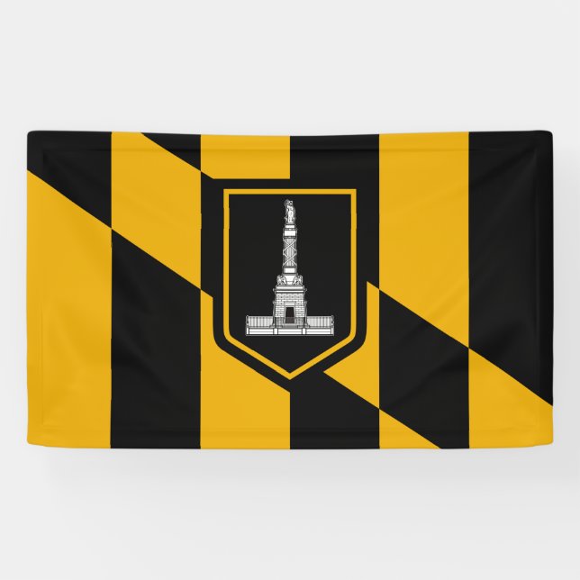Banderoles Drapeau de Baltimore (Maryland, États-Unis) (Horizontal)
