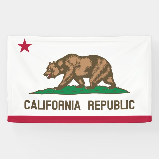 Banderoles Drapeau de Californie (Horizontal)