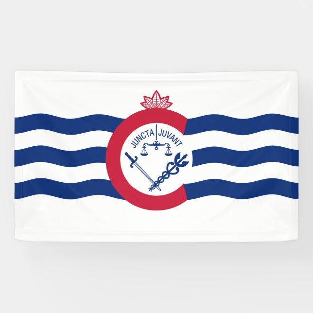 Banderoles Drapeau de Cincinnati (Ohio) (Horizontal)