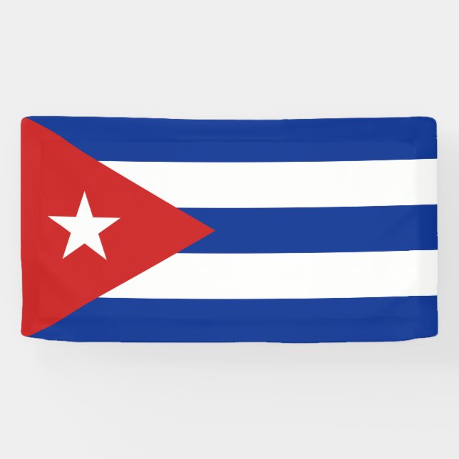 Banderoles Drapeau de Cuba (Horizontal)