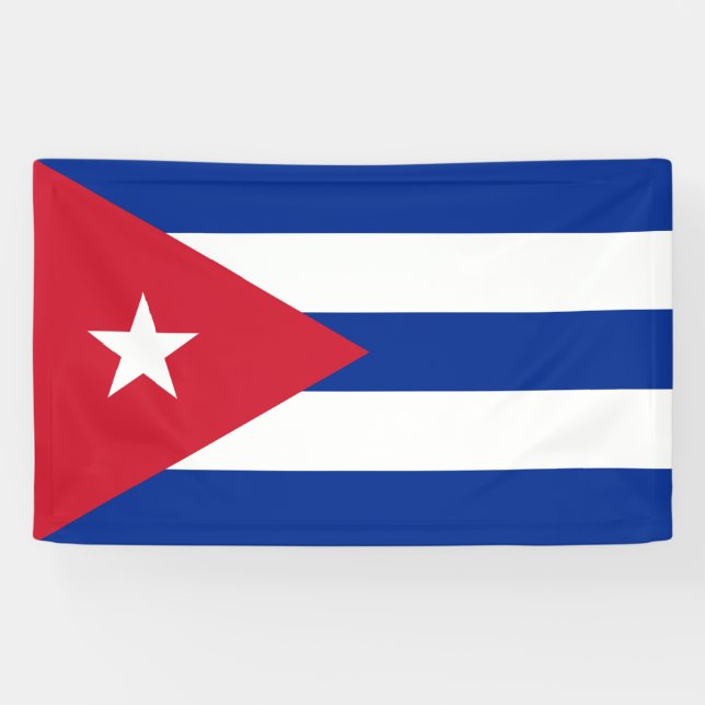 Banderoles Drapeau de Cuba (Horizontal)