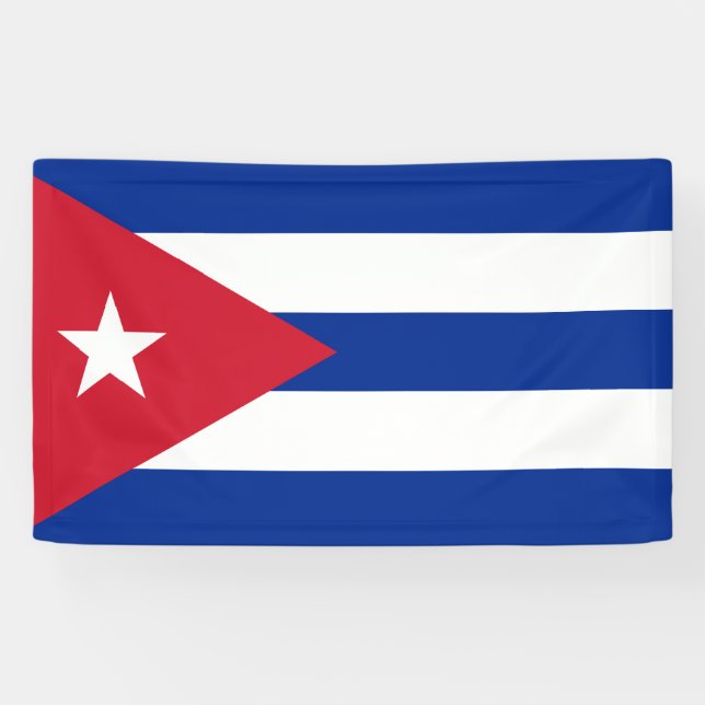 Banderoles Drapeau de Cuba (Horizontal)