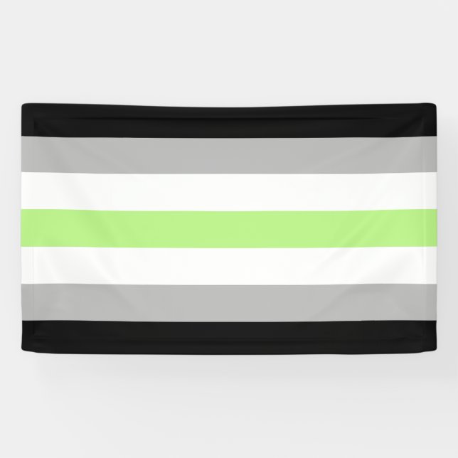 Banderoles Drapeau de fierté agender (Horizontal)