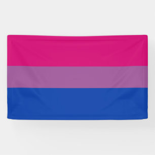 Banderoles Drapeau de fierté bisexuel