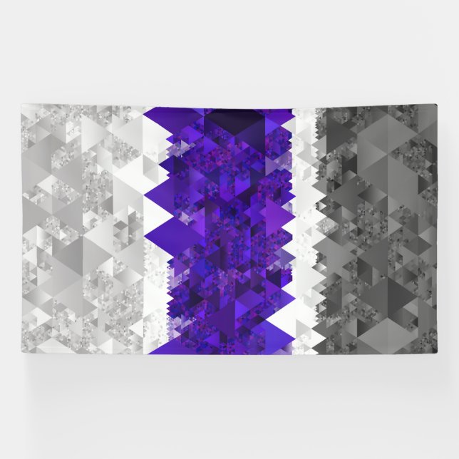 Banderoles Drapeau de fierté Boho Géométrique Mod Rétro Greyg (Horizontal)