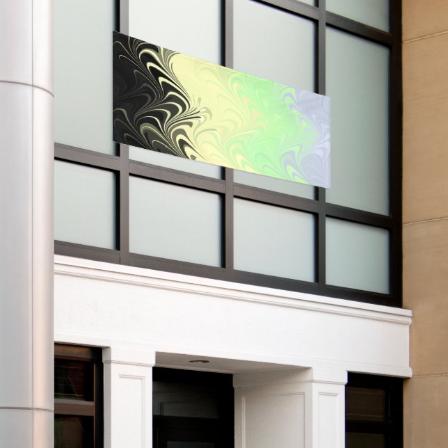 Banderoles Drapeau de fierté Cassgenre Abstrait Marbré Ondulé (Bâtiment extérieur)