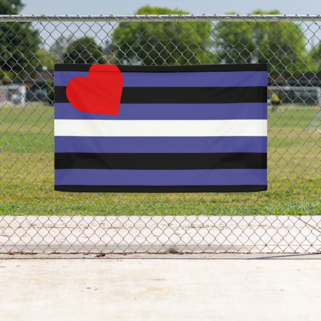 Banderoles Drapeau de fierté cuir (En situation)