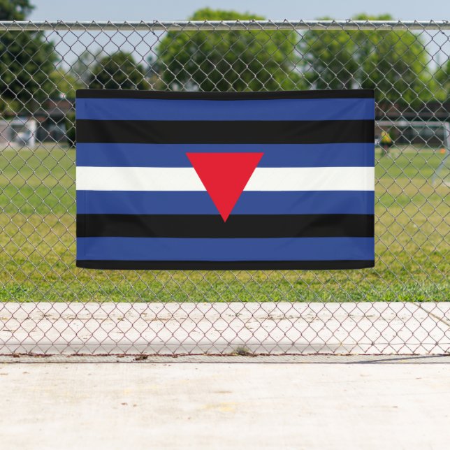Banderoles Drapeau de fierté cuir queer (En situation)