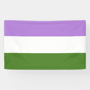 Banderoles Drapeau de fierté de Genderqueer