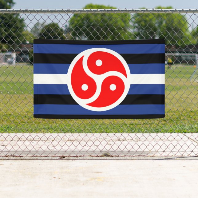 Banderoles Drapeau de fierté de pratique en cuir (En situation)