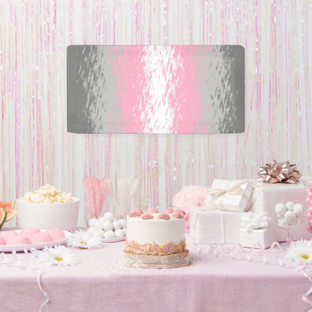 Banderoles Drapeau de fierté demifille abstrait granuleux bru (Fête)