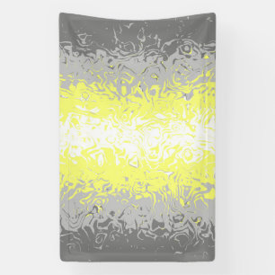 Banderoles Drapeau de fierté demigenre abstrait ondoyant psyc