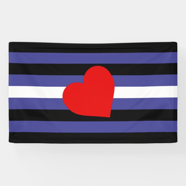 Banderoles Drapeau de fierté en cuir (Horizontal)