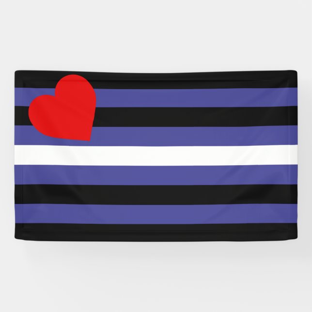 Banderoles Drapeau de fierté en cuir (Horizontal)