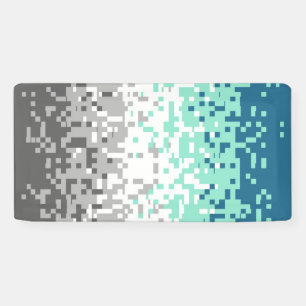 Banderoles Drapeau de fierté frayromantique abstrait pixelisé